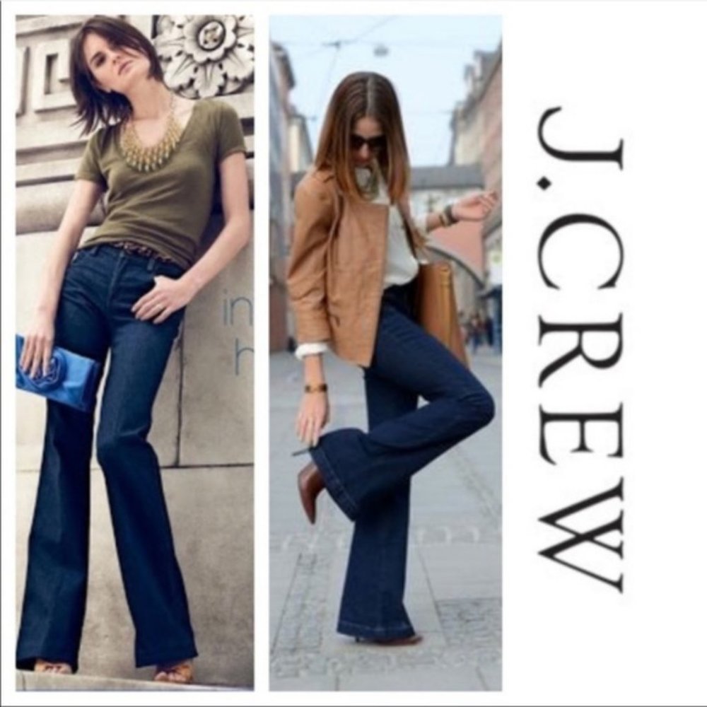 J. Crew High Heel Flare Jeans 26